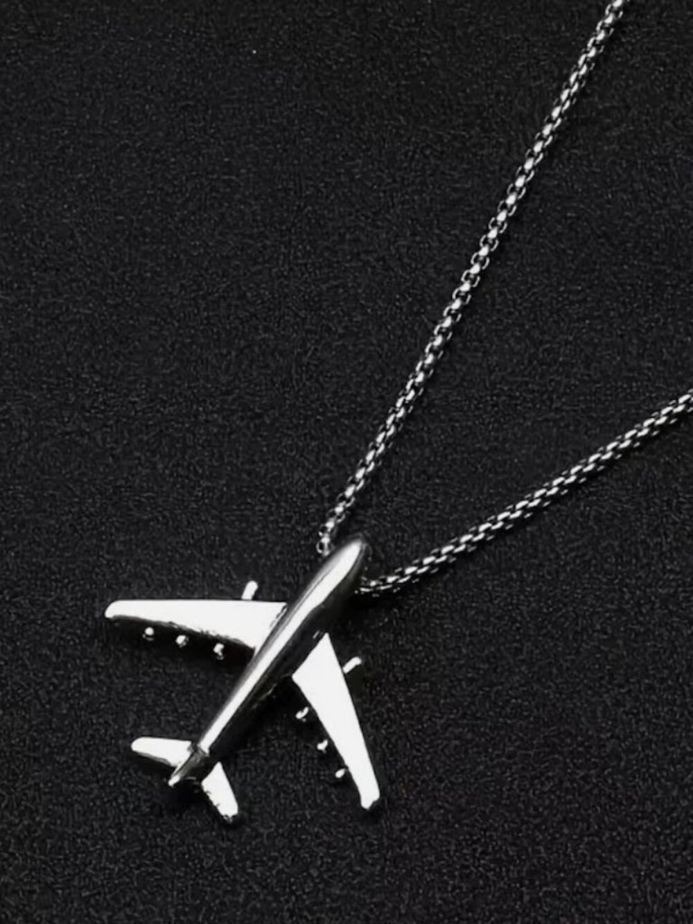 Airplane Pendant Necklace